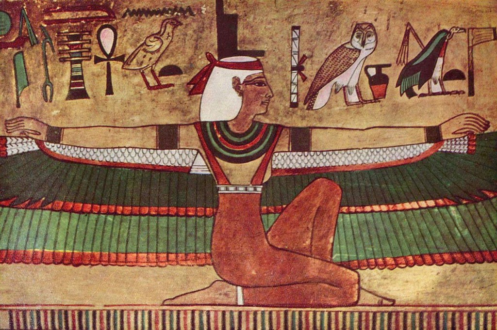 peinture égyptienne déesse Isis