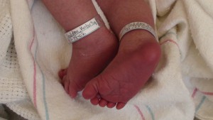 Pieds de nouveau-né