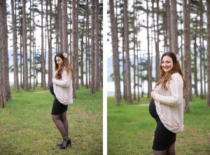 Séance photo grossesse forêt